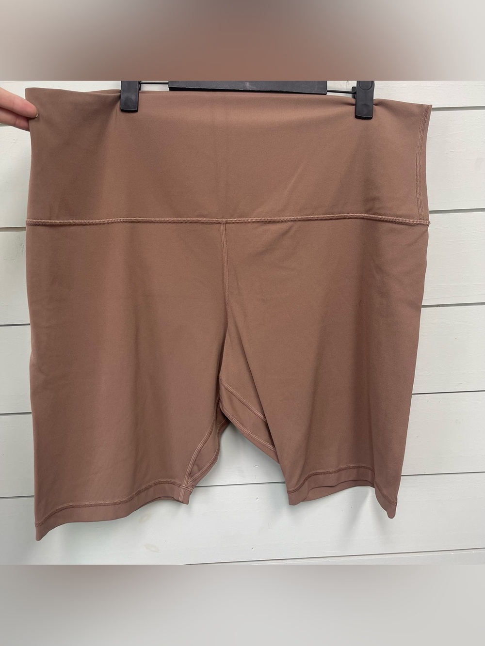 Lululemon align super high rise shorts 10" cacao brown women's size 20